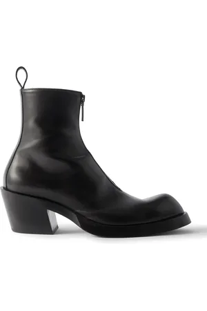 Alexander McQueen Sparrow Leather Ankle Boots - Men - - EU 42