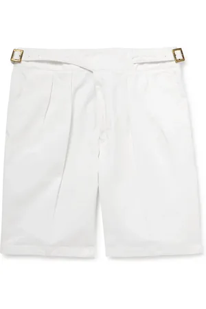 Rubinacci Manny Straight-Leg Pleated Cotton Shorts - Men - - IT 44