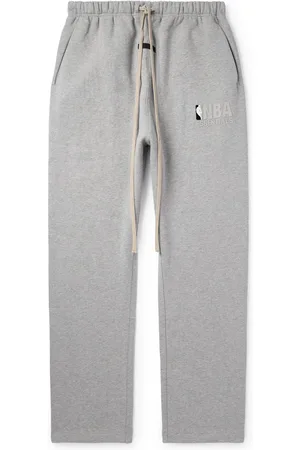 FEAR OF GOD NBA Straight-Leg Appliqu??d Cotton-Blend Jersey Sweatpants - Men - - M
