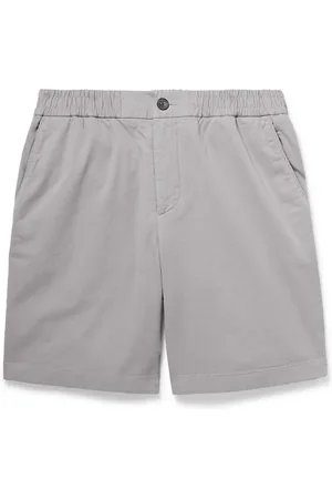Mr P. Straight-Leg Garment-Dyed Organic Cotton-Blend Twill Shorts - Men - - 38