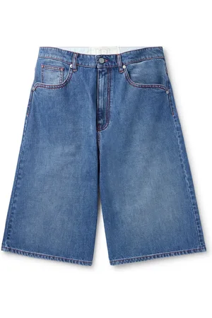 ERL Indiana Skate Wide-Leg Denim Shorts - Men - - L