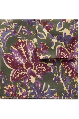 Favourbrook Charleston Floral-Print Silk-Twill Pocket Square - Men