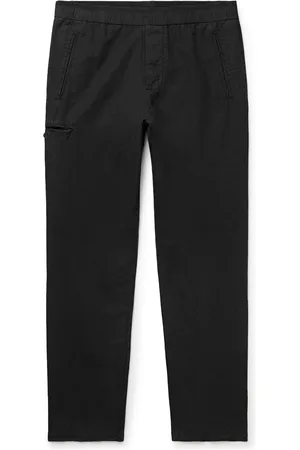 James Perse Tapered Garment-Dyed Cotton and Hemp-Blend Trousers - Men - - 4