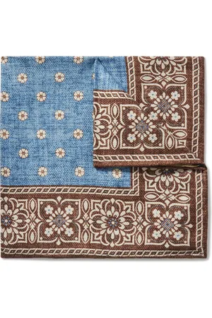 Favourbrook Osterley Floral-Print Silk-Twill Pocket Square - Men