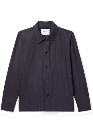 NN.07 Zander 1088 Pinstriped Recycled Woven Shirt - Men - - XL