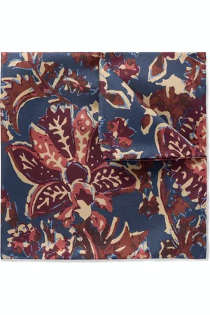 Favourbrook Charleston Floral-Print Silk-Twill Pocket Square - Men