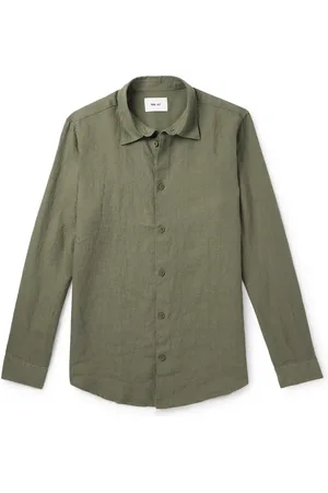 NN.07 Enzo 5708 Linen Shirt - Men - - XXL