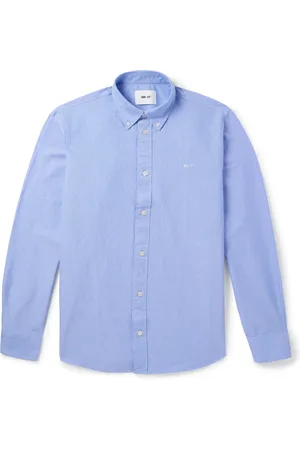 NN.07 Colby 5910 Button-Down Collar Cotton Oxford Shirt - Men - - S
