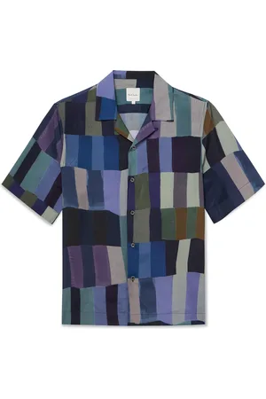 Paul Smith Convertible-Collar Printed Crepe Shirt - Men - - S