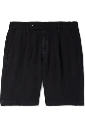 MASSIMO ALBA Alaccia Straight-Leg Pleated Linen Shorts - Men - - IT 54