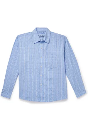 mfpen Executive Checked Cotton-Seersucker Shirt - Men - - M
