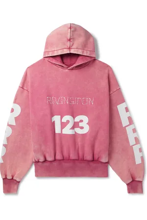 RRR-123 USO-123 Logo-Print Embroidered Cotton-Jersey Hoodie - Men - - M