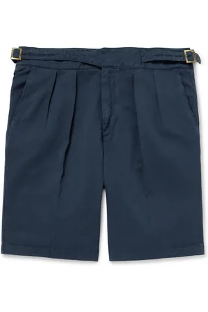 Rubinacci Manny Straight-Leg Pleated Cotton Shorts - Men - - IT 44