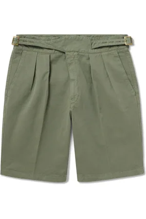 Rubinacci Manny Straight-Leg Pleated Cotton Shorts - Men - - IT 44