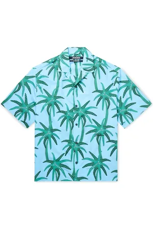 Jacquemus Camp-Collar Printed Cotton-Poplin Shirt - Men - - IT 46
