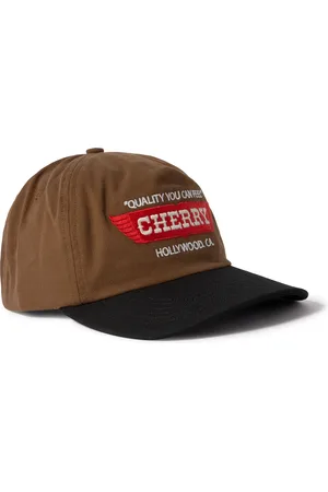 CHERRY LOS ANGELES Wings Logo-Embroidered Cotton-Twill Baseball Cap - Men