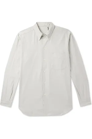Kaptain Sunshine Button-Down Collar Striped Cotton Shirt - Men - - 36