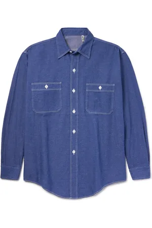 Kaptain Sunshine Work Cotton and Hemp-Blend Shirt - Men - - 40