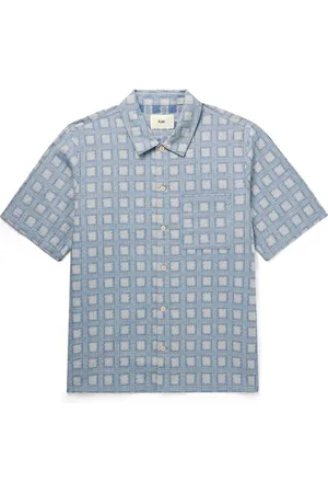 Folk Gabe Cotton-Jacquard Shirt - Men - - XL