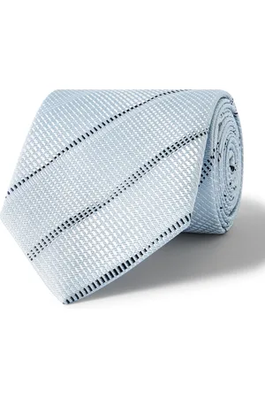 Mr P. 8.5cm Stripe Silk-Jacquard Tie - Men