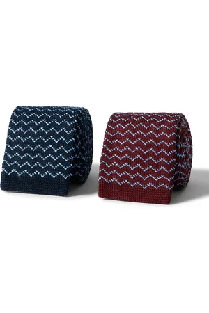 Missoni Two-Pack 6cm Knitted Cotton and Silk-Blend Tie - Men