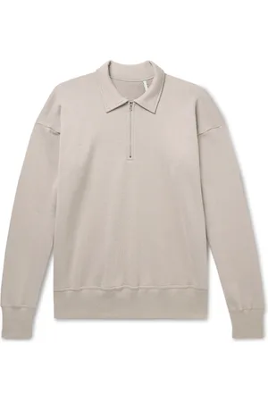 Kaptain Sunshine Suvin Cotton-Jersey Half-Zip Sweatshirt - Men - - 40