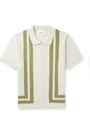 NN.07 Ares 6636 Striped Organic Cotton Shirt - Men - - S