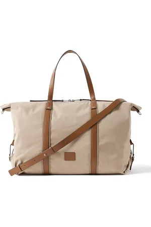 Paul Smith Leather and Webbing-Trimmed Twill Weekend Bag - Men