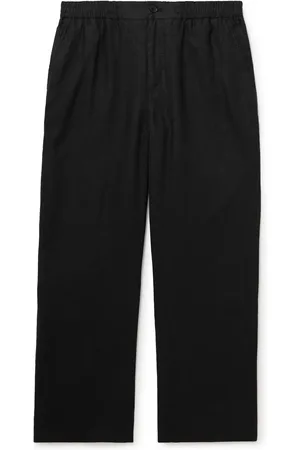Mr P. Arthur Wide-Leg Linen Drawstring Trousers - Men - - 30