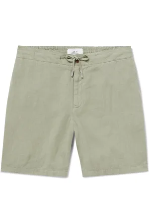 Mr P. Straight-Leg Garment-Dyed Linen Drawstring Bermuda Shorts - Men - - 28