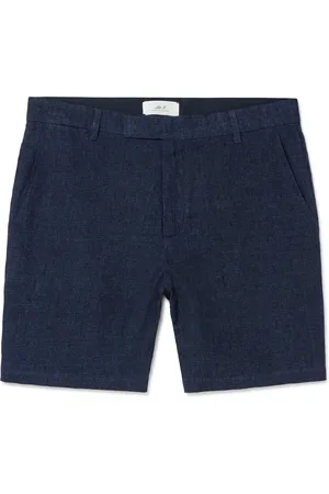 Mr P. Straight-Leg Linen-Chambray Bermuda Shorts - Men - - 28
