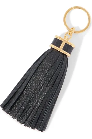 Tom Ford Tasselled Full-Grain Leather and Gold-Tone Key Fob - Men