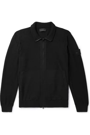 Stone Island Ghost Logo-Appliqu??d Cotton and Cashmere-Blend Zip-Up Cardigan - Men - - L