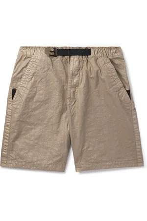 Stone Island Panama-TC Straight-Leg Belted Garment-Dyed Nylon Bermuda Shorts - Men - - UK/US 36