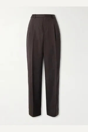 BRIONI Capri Wide-Leg Pleated Wool-Blend Trousers - Men - - IT 50