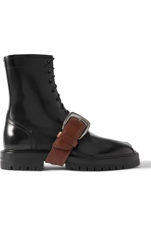 Maison Margiela Tabi County Strap-Detailed Patent-Leather Boots - Men - - EU 41