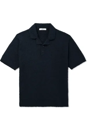 Mr P. Organic Cotton-Blend Boucl?? Polo Shirt - Men - - L