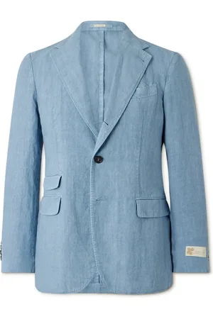 MASSIMO ALBA Catch2 Linen Suit Jacket - Men - - IT 50