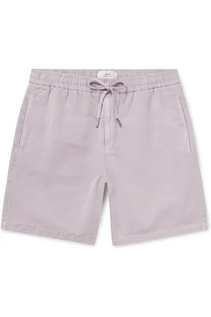 Mr P. Straight-Leg Cotton and Linen-Blend Drawstring Shorts - Men - - 28