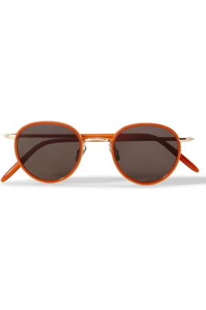 Mr P. Cubitts Gifford Round-Frame Acetate and Gold-Tone Sunglasses - Men