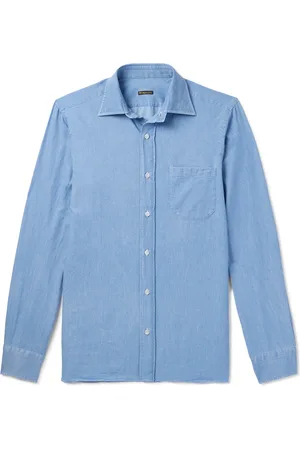 Rubinacci Cotton-Chambray Shirt - Men - - XS