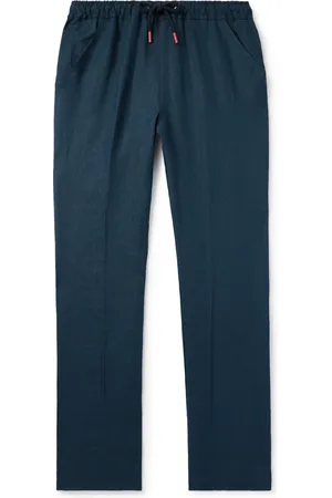 Kiton Slim-Fit Straight-Leg Linen Drawstring Trousers - Men - - UK/US 36
