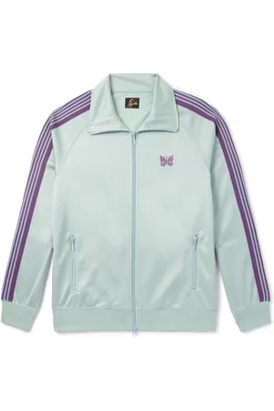 Pins & Needles Webbing-Trimmed Logo-Embroidered Tech-Jersey Track Jacket - Men - - L
