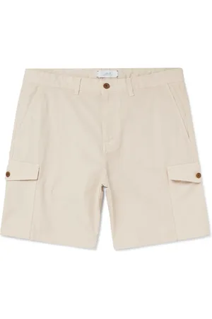 Mr P. Straight-Leg Cotton Blend-Ripstop Shorts - Men - - 28