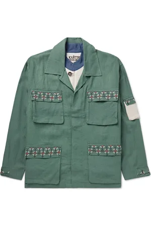 Kartik Research Embroidered Cotton-Ripstop Jacket with Detachable Liner - Men - - S