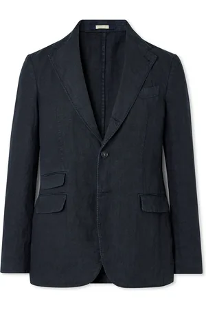 MASSIMO ALBA Catch2 Linen Suit Jacket - Men - - IT 50