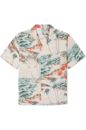 ORSLOW Convertible-Collar Printed Poplin Shirt - Men - - 4
