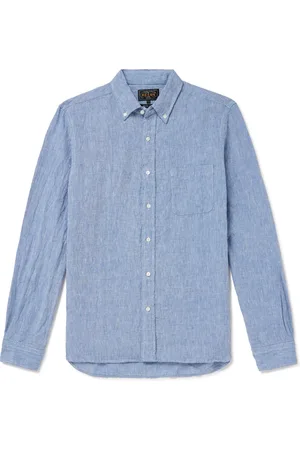 Beams Button-Down Collar Linen-Chambray Shirt - Men - - S