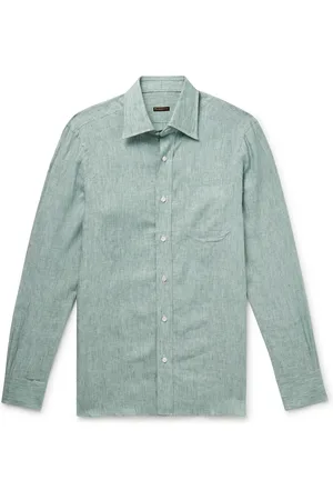 Rubinacci Linen Shirt - Men - - XXL