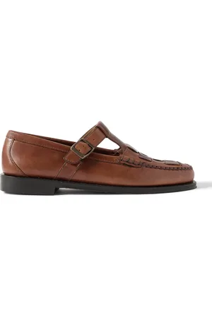 G.H. Bass Weejuns Heritage Fisherman Leather Loafers - Men - - UK 10